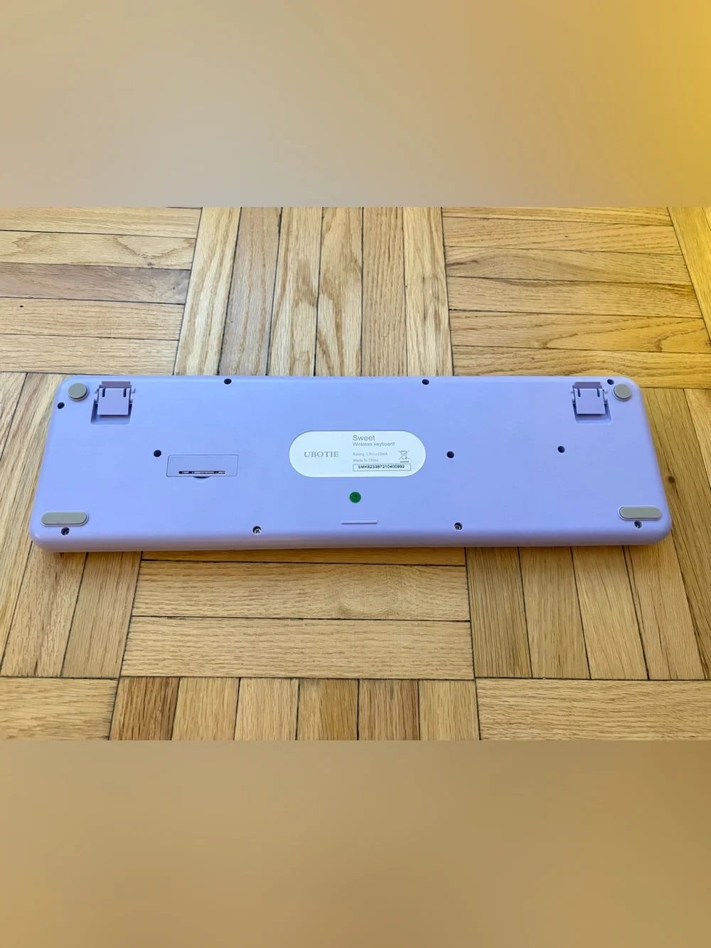 UBOTIE Viral Purple Pastel Colorful Wireless Keyboard and Mouse Windows or Mac